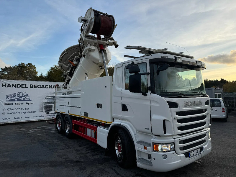 Scania G440 6x2*4, Euro 6, Wiedemann Super 2000 (6+4,5m3) + Recycler, 2013 - Camion hydrocureur: photos 1 Scania G440 6x2*4, Euro 6, Wiedemann Super 2000 (6+4,5m3) + Recycler, 2013 - Camion hydrocureur: photos 1