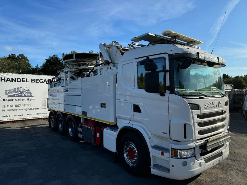 Scania R480 8x4, Wiedemann Super 2000 (10+6m3) + Recycler, Euro 6, 2013 - Camion hydrocureur: photos 2 Scania R480 8x4, Wiedemann Super 2000 (10+6m3) + Recycler, Euro 6, 2013 - Camion hydrocureur: photos 2