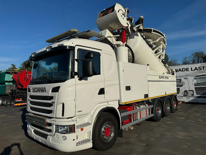Scania R480 8x4, Wiedemann Super 2000 (10+6m3) + Recycler, Euro 6, 2013 - Camion hydrocureur: photos 4 Scania R480 8x4, Wiedemann Super 2000 (10+6m3) + Recycler, Euro 6, 2013 - Camion hydrocureur: photos 4