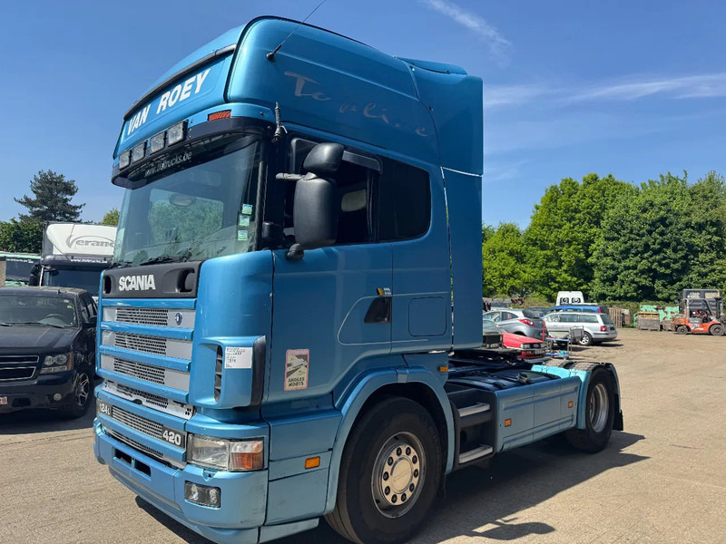 Scania R124-420 BELGIAN TRUCK-AIRCO-RETARDER** - Tracteur routier: photos 1 Scania R124-420 BELGIAN TRUCK-AIRCO-RETARDER** - Tracteur routier: photos 1