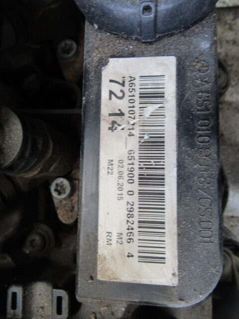 MERCEDES VITO 651.900.2.2 ENGINE COMPLETE 2015 EURO 6 ONLY 40,000 MILES (PARTS ONLY DAMAGED BLOCK) - Moteur pour Camion: photos 1 MERCEDES VITO 651.900.2.2 ENGINE COMPLETE 2015 EURO 6 ONLY 40,000 MILES (PARTS ONLY DAMAGED BLOCK) - Moteur pour Camion: photos 1