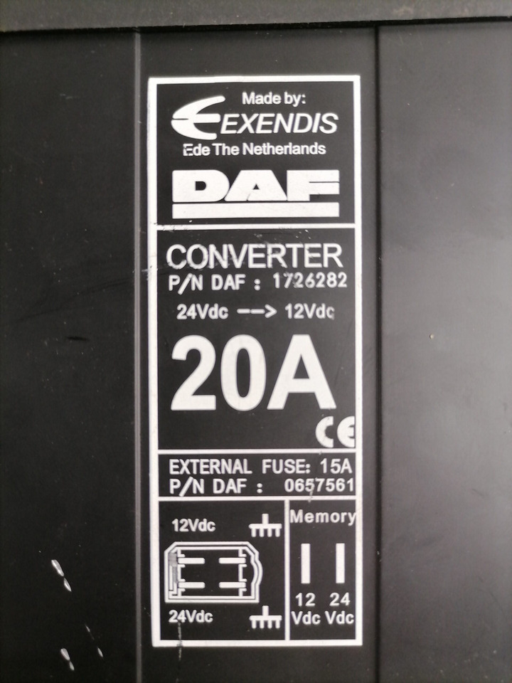 DAF Voltage converter 1726282 - Système électrique pour Camion: photos 4 DAF Voltage converter 1726282 - Système électrique pour Camion: photos 4
