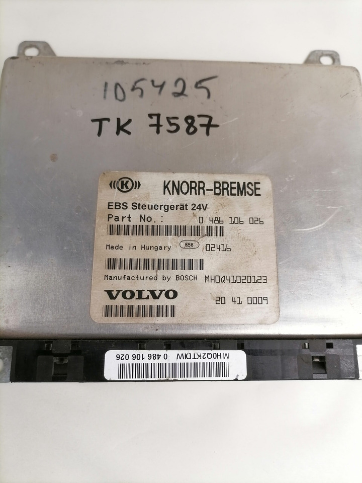 Volvo EBS control unit 20410009 - Bloc de gestion pour Camion: photos 3 Volvo EBS control unit 20410009 - Bloc de gestion pour Camion: photos 3