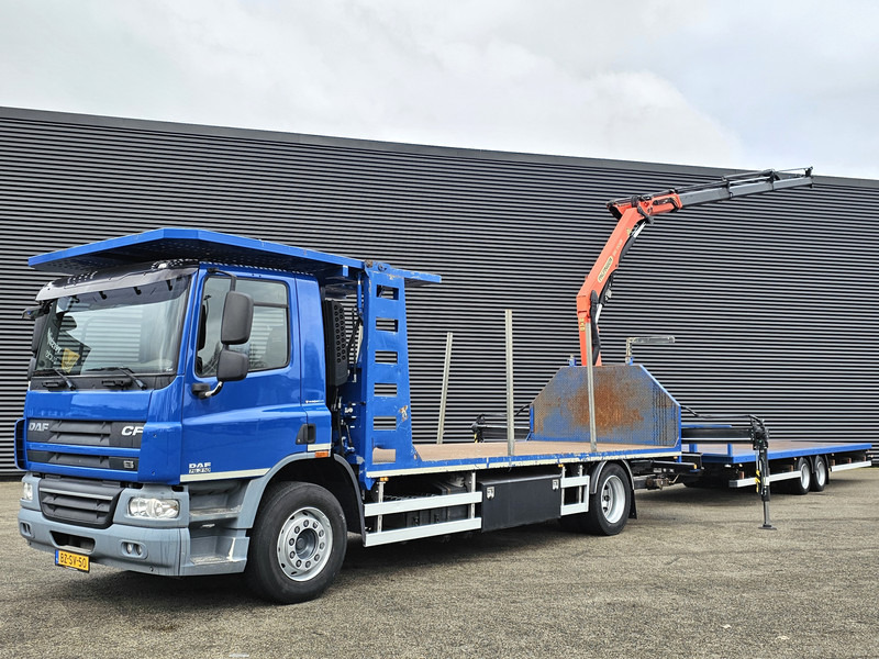 DAF CF 75.310 / TRAILER + PALFINGER CRANE/KRAN - Camion grue: photos 1 DAF CF 75.310 / TRAILER + PALFINGER CRANE/KRAN - Camion grue: photos 1