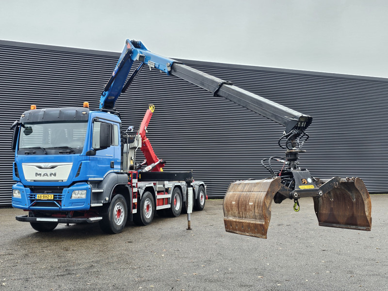 MAN TGS 47.440 BBL / 10X4 HOOKLIFT + Z CRANE - Camion ampliroll, Camion grue: photos 2 MAN TGS 47.440 BBL / 10X4 HOOKLIFT + Z CRANE - Camion ampliroll, Camion grue: photos 2
