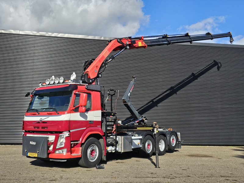 Volvo FM 420 8x2 / HIAB HOOKLIFT + 30 t/m CRANE - KRAN - Camion ampliroll, Camion grue: photos 1 Volvo FM 420 8x2 / HIAB HOOKLIFT + 30 t/m CRANE - KRAN - Camion ampliroll, Camion grue: photos 1