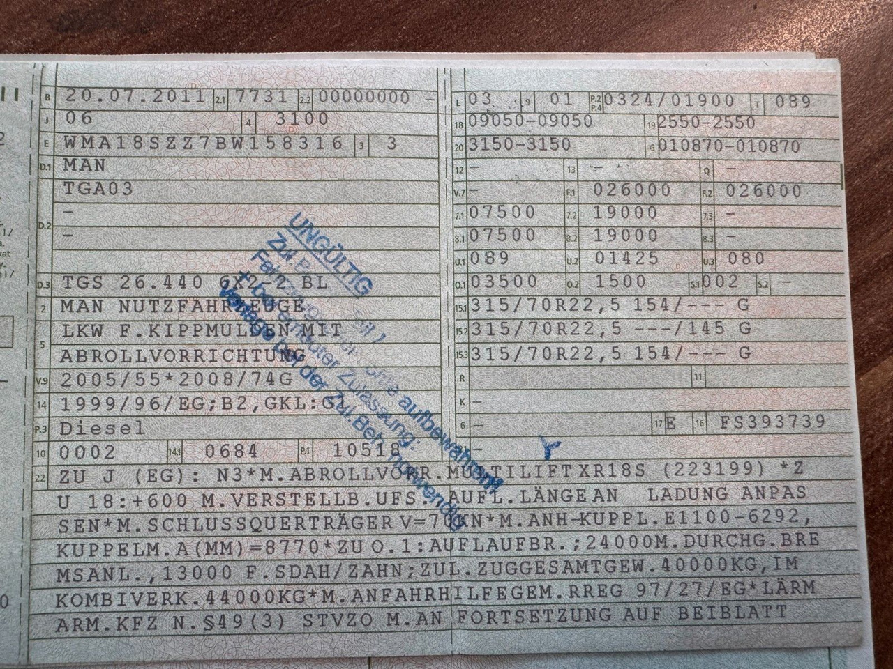 MAN 26.40 6X2 Multilift Abroller - Camion ampliroll: photos 3 MAN 26.40 6X2 Multilift Abroller - Camion ampliroll: photos 3