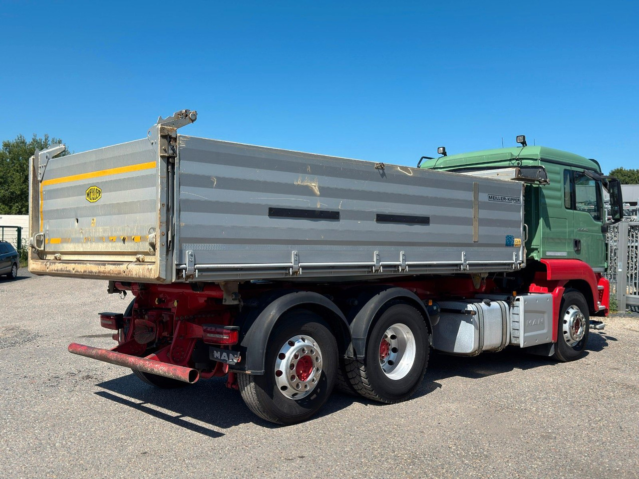 Camion benne MAN 26.460 6x2 Meiller 3. Seitenkipper: photos 8