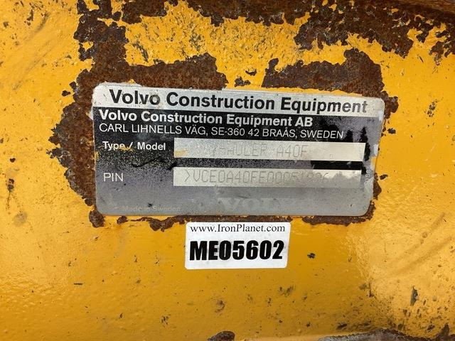 Volvo A40F - Tombereau articulé: photos 5 Volvo A40F - Tombereau articulé: photos 5