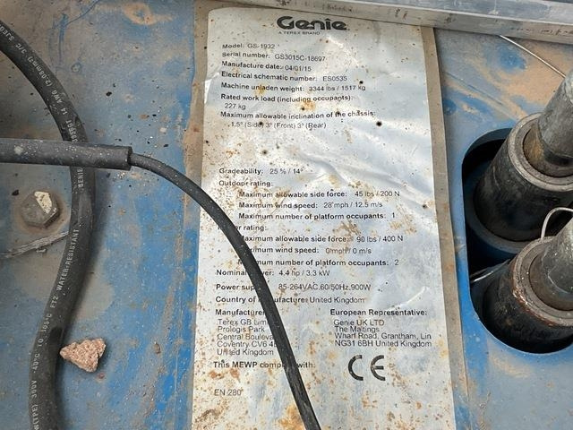 Genie GS1932 - Nacelle ciseaux: photos 5 Genie GS1932 - Nacelle ciseaux: photos 5