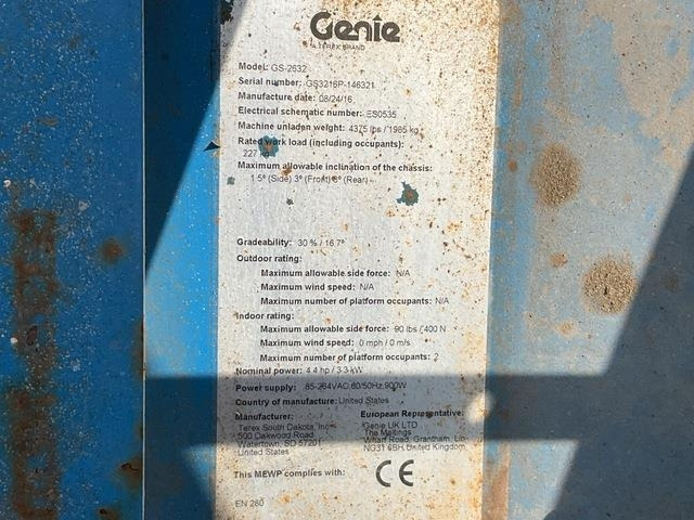 Genie GS2632 - Nacelle ciseaux: photos 5 Genie GS2632 - Nacelle ciseaux: photos 5