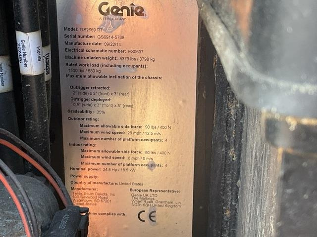 Genie GS2669RT - Nacelle ciseaux: photos 5 Genie GS2669RT - Nacelle ciseaux: photos 5