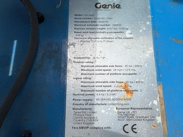 Genie GS3246 - Nacelle ciseaux: photos 5 Genie GS3246 - Nacelle ciseaux: photos 5