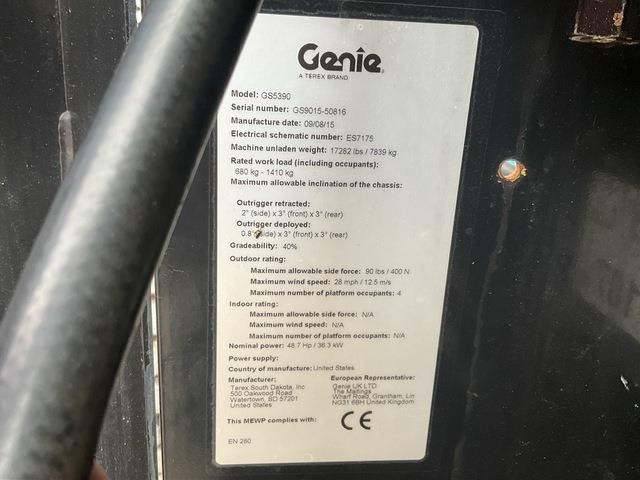 Genie GS5390 - Nacelle ciseaux: photos 5 Genie GS5390 - Nacelle ciseaux: photos 5