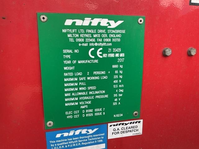 Niftylift HR21 - Nacelle articulée: photos 5 Niftylift HR21 - Nacelle articulée: photos 5