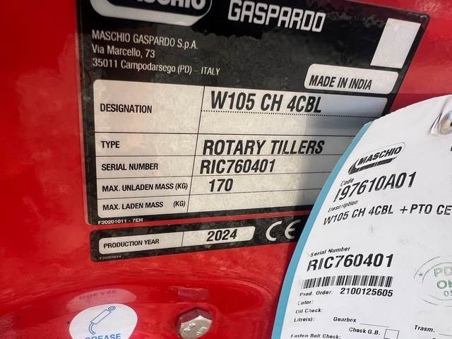 Maschio Gaspardo W105 CH 4CBL - Rotavator: photos 5 Maschio Gaspardo W105 CH 4CBL - Rotavator: photos 5