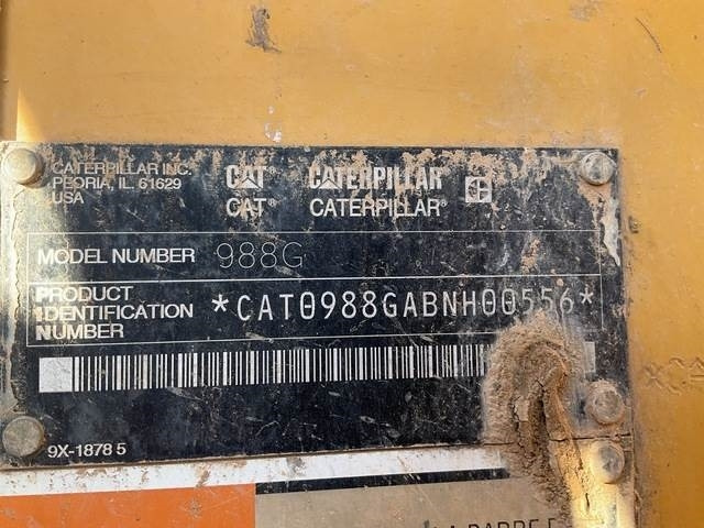 CAT 988G - Chargeuse sur pneus: photos 5 CAT 988G - Chargeuse sur pneus: photos 5