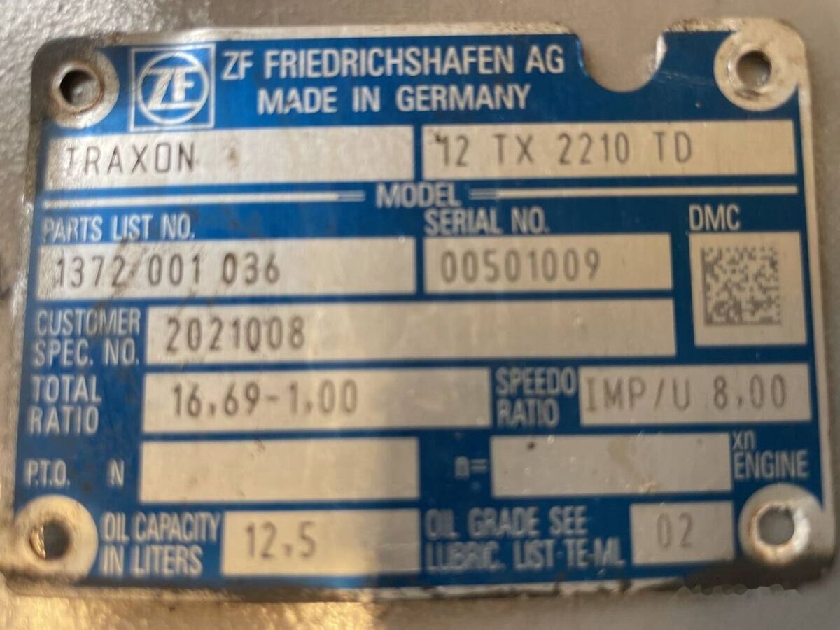 ZF Traxon 12 TX 2210 TD (1372 001 036) - Boîte de vitesse pour Camion: photos 3 ZF Traxon 12 TX 2210 TD (1372 001 036) - Boîte de vitesse pour Camion: photos 3