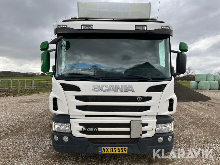 Kranbil med lad Scania P G R N341 - Camion grue: photos 3 Kranbil med lad Scania P G R N341 - Camion grue: photos 3