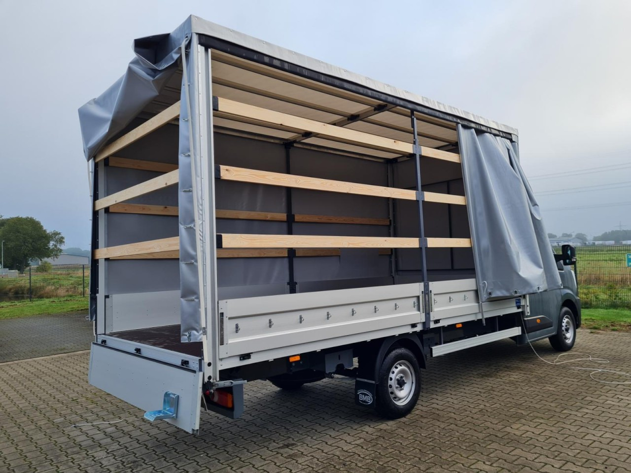 Utilitaire rideaux coulissants (PLSC) Renault Master Pritsche Schiebe Plane 10 Pal. LUFTFEDERUNG: photos 6