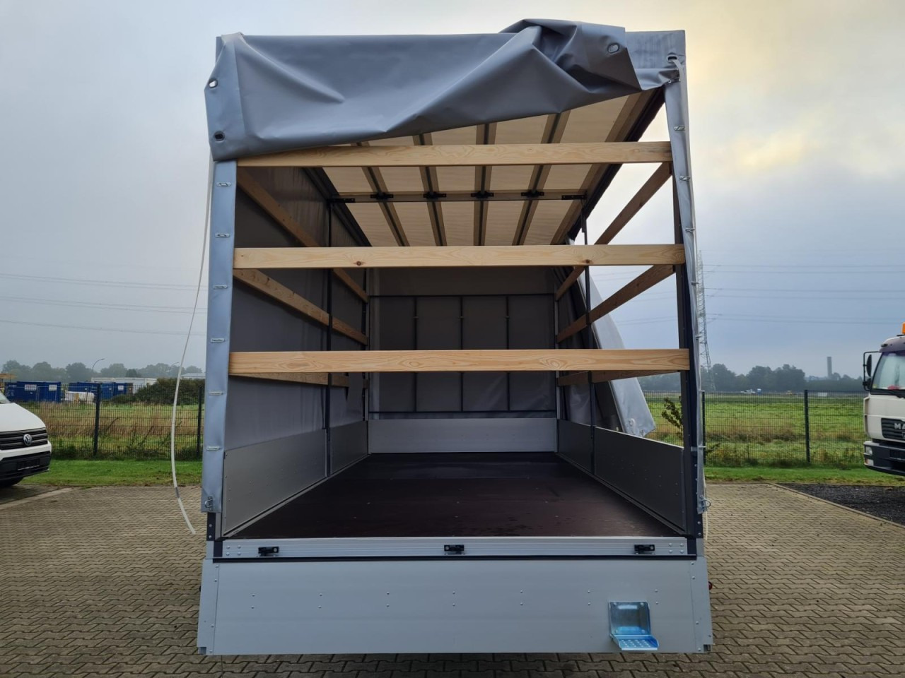 Utilitaire rideaux coulissants (PLSC) Renault Master Pritsche Schiebe Plane 10 Pal. LUFTFEDERUNG: photos 8