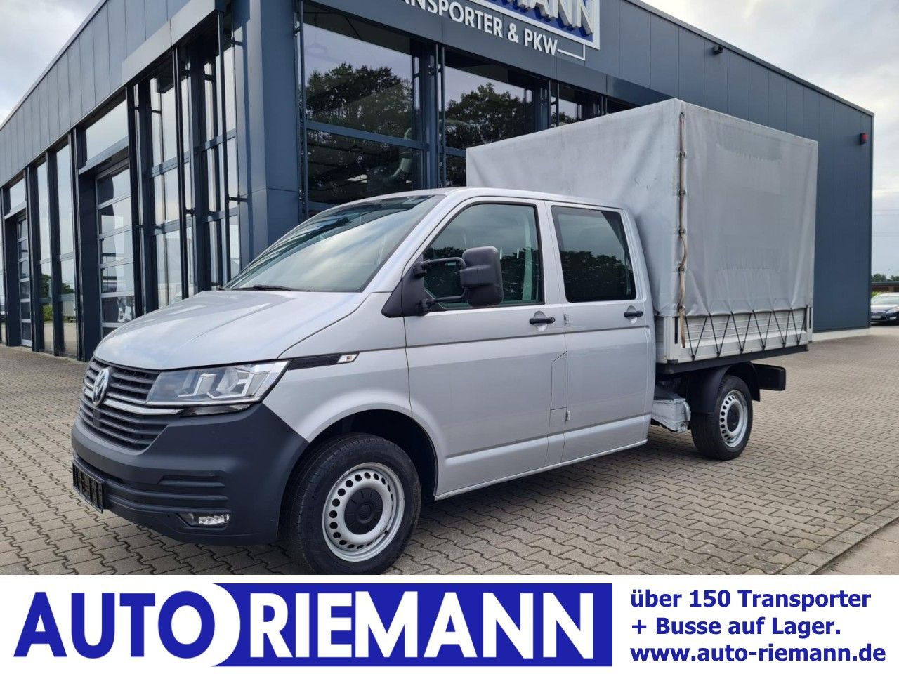 Volkswagen T6.1 Doka Pritsche Plane 6-Sitze Klima Komfort - Utilitaire rideaux coulissants (PLSC), Utilitaire double cabine: photos 1 Volkswagen T6.1 Doka Pritsche Plane 6-Sitze Klima Komfort - Utilitaire rideaux coulissants (PLSC), Utilitaire double cabine: photos 1