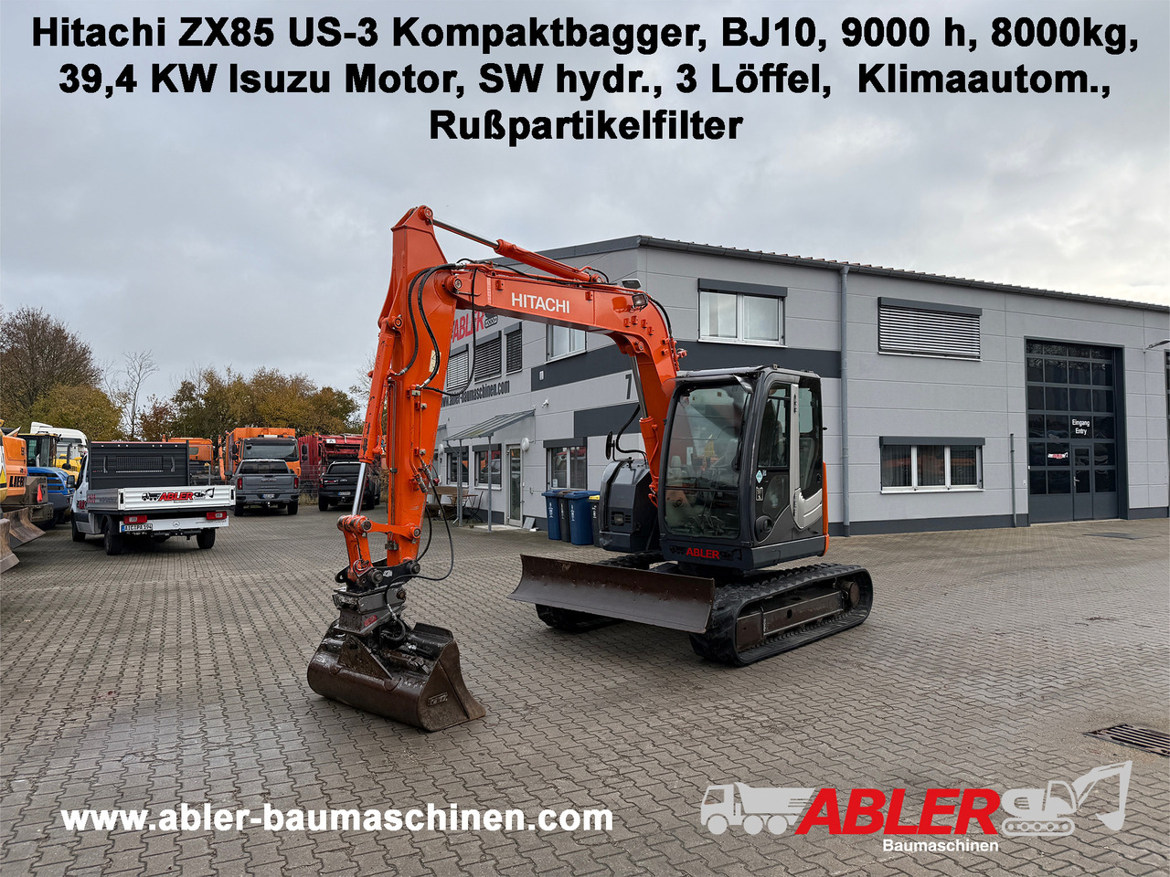 Hitachi ZX85 US-3 Kompaktbagger SW - Pelle: photos 1 Hitachi ZX85 US-3 Kompaktbagger SW - Pelle: photos 1
