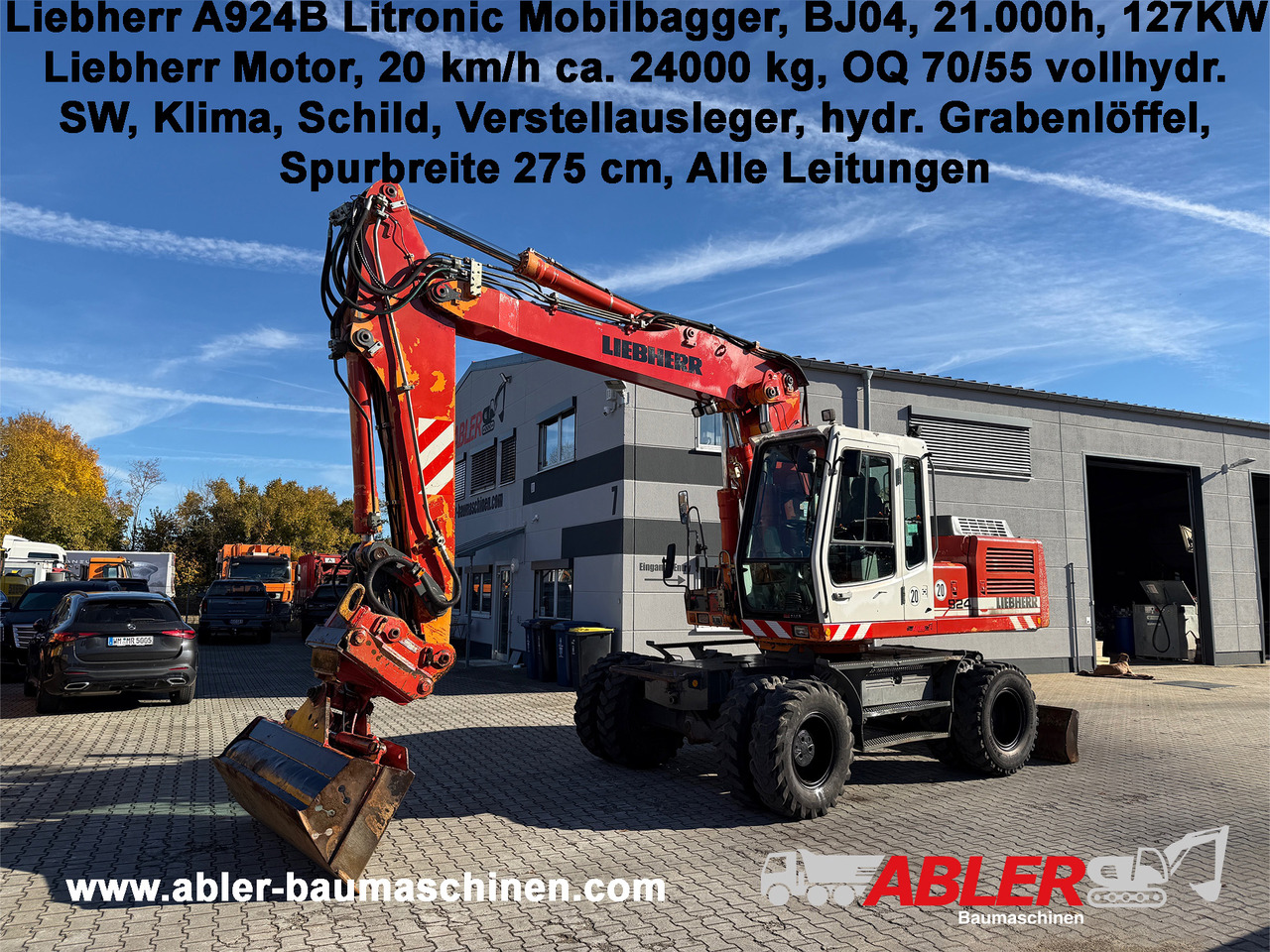 Liebherr A924 B Litronic Mobilbagger OQ 70/55 - Pelle: photos 1 Liebherr A924 B Litronic Mobilbagger OQ 70/55 - Pelle: photos 1