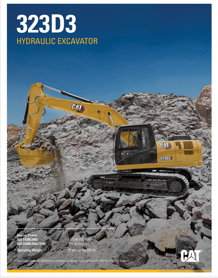 CATERPILLAR 323D3 Hydraulic Excavator - Pelle sur chenille: photos 2 CATERPILLAR 323D3 Hydraulic Excavator - Pelle sur chenille: photos 2