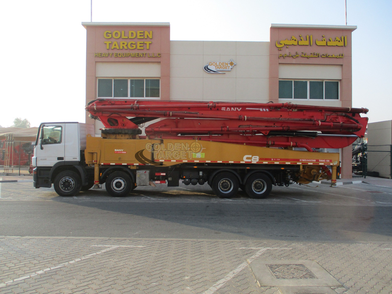 Camion pompe Mercedes ACTROS 4144 8x4 SANY 56m Concrete Pump: photos 6