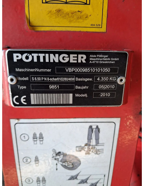 Pottinger S 650 P N 8 schaar wentelploeg Ploeg Getrokken ploeg en leasing occasion Pottinger S 650 P N 8 schaar wentelploeg Ploeg Getrokken ploeg: photos 6