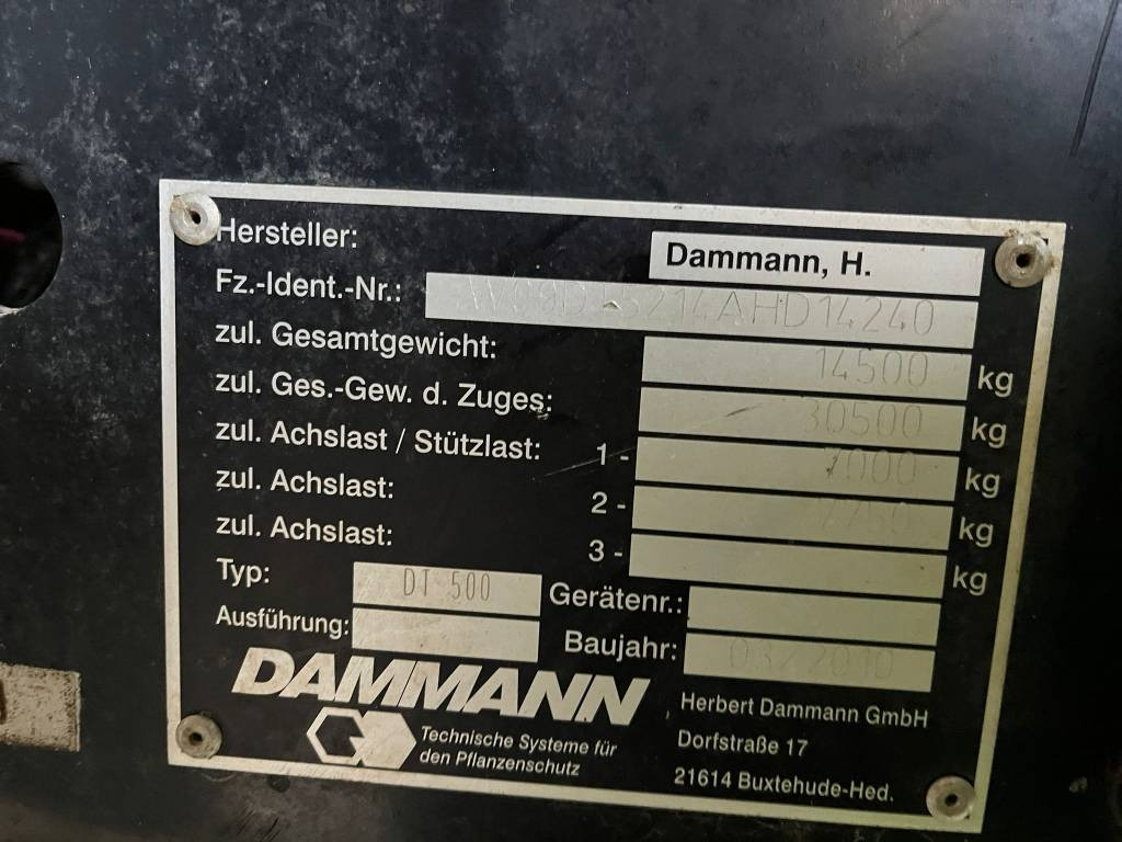 Pulvé automoteur Dammann DT 500: photos 12