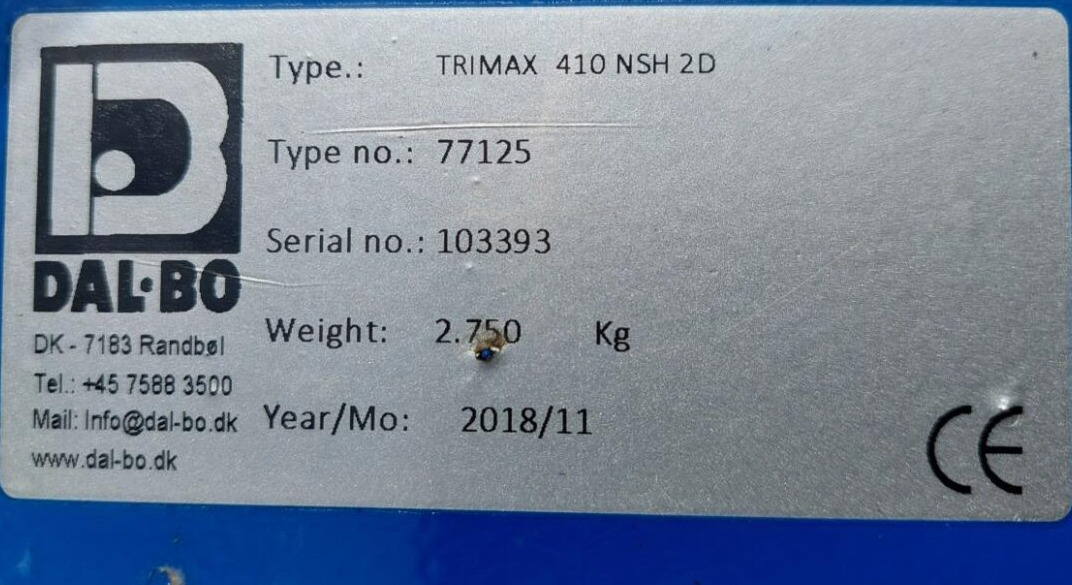 Herse Dalbo Trimax 410: photos 15 Herse Dalbo Trimax 410: photos 15