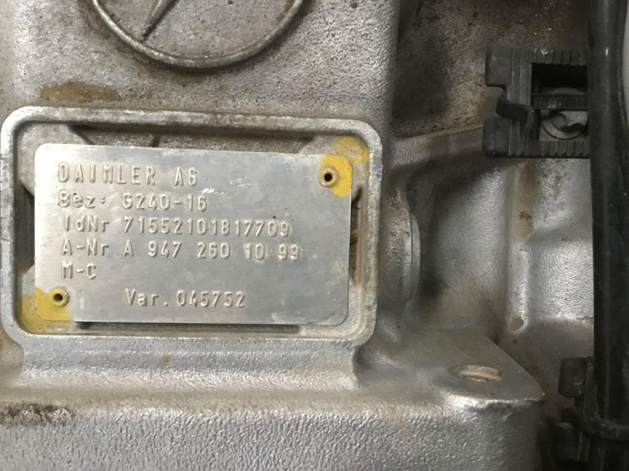 Mercedes-Benz GMK 4100, 4100-L, 5095, 5110-1, 5130 -2 gearbox G240-16 - Boîte de vitesse pour Grue mobile: photos 5 Mercedes-Benz GMK 4100, 4100-L, 5095, 5110-1, 5130 -2 gearbox G240-16 - Boîte de vitesse pour Grue mobile: photos 5