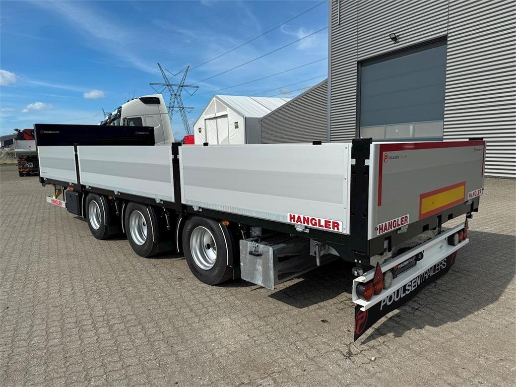 Hangler 3-aks kærre alu-sider + alu-ramper - Remorque plateau: photos 1 Hangler 3-aks kærre alu-sider + alu-ramper - Remorque plateau: photos 1