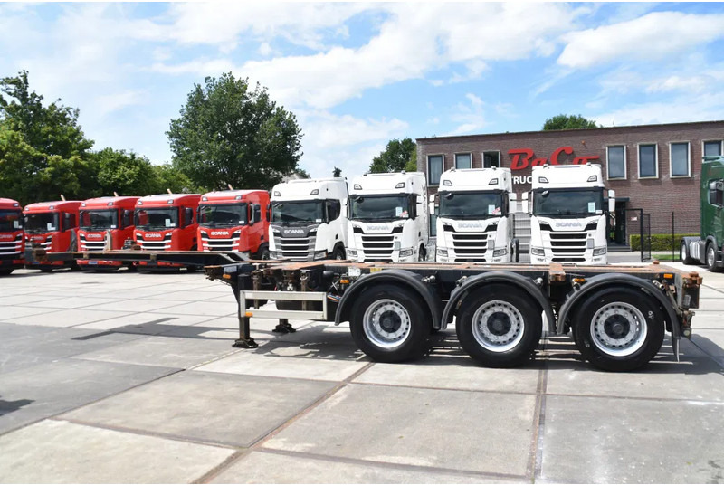 Pacton T3-010 - 2 x LIFT AXLE - BPW AXLES - DRUM BRAKES - 2 x EXTENDABLE - - Semi-remorque porte-conteneur/ Caisse mobile: photos 2 Pacton T3-010 - 2 x LIFT AXLE - BPW AXLES - DRUM BRAKES - 2 x EXTENDABLE - - Semi-remorque porte-conteneur/ Caisse mobile: photos 2