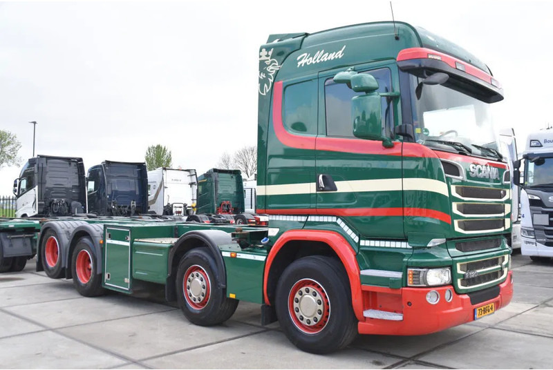Scania R520 HL V8 8x2 - EURO 6 - MANUAL - RETARDER - WHEELBASE: 510 cm - 10 TONS FRONT AXLE - XENON - - Camion porte-conteneur/ Caisse mobile: photos 2 Scania R520 HL V8 8x2 - EURO 6 - MANUAL - RETARDER - WHEELBASE: 510 cm - 10 TONS FRONT AXLE - XENON - - Camion porte-conteneur/ Caisse mobile: photos 2