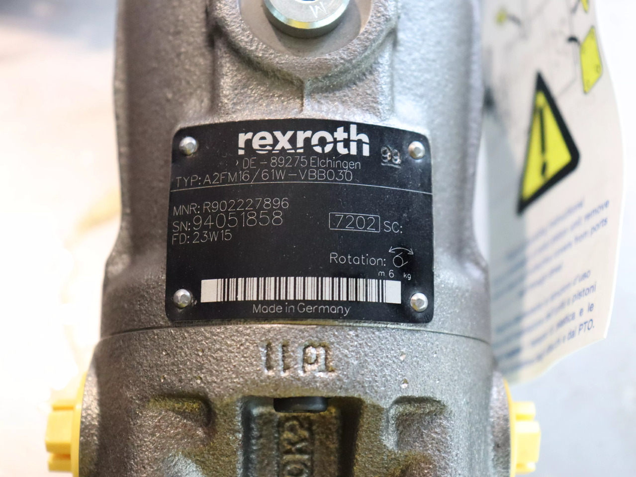 REXROTH A2FM16/61W-VBB030 - Pièces de rechange pour Engins de chantier: photos 4 REXROTH A2FM16/61W-VBB030 - Pièces de rechange pour Engins de chantier: photos 4