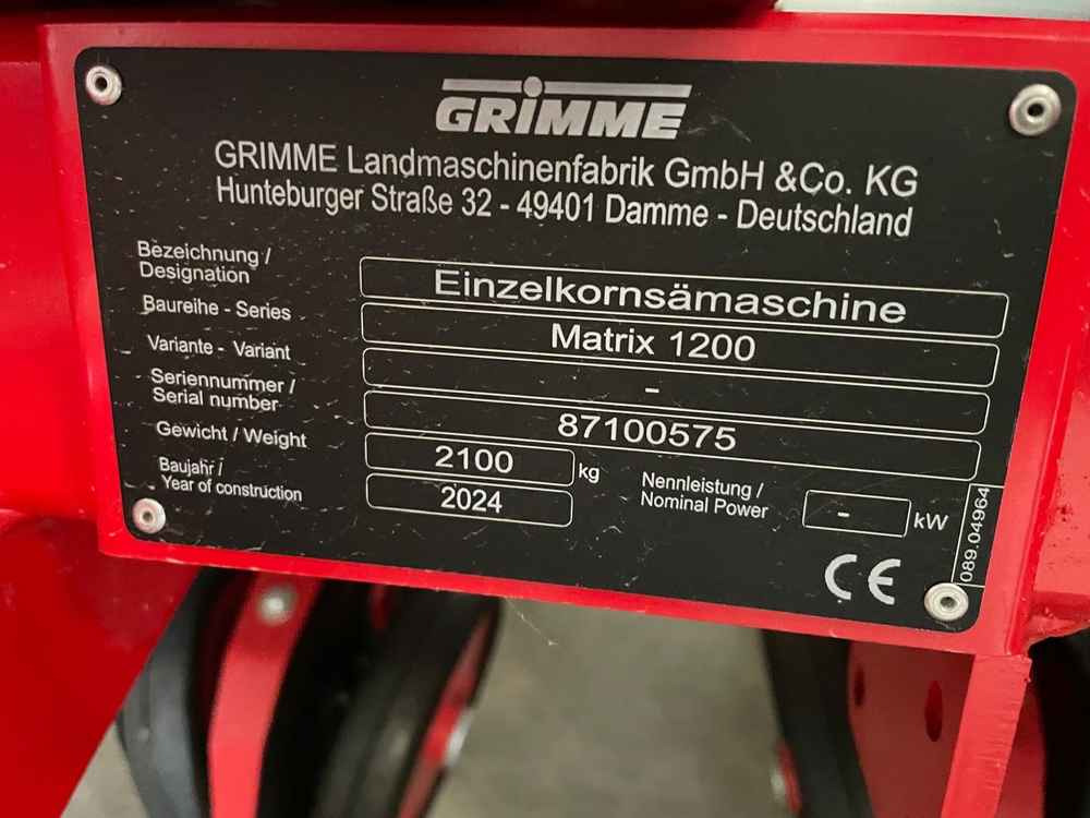 Grimme MATRIX 1200 - Semoir: photos 2 Grimme MATRIX 1200 - Semoir: photos 2