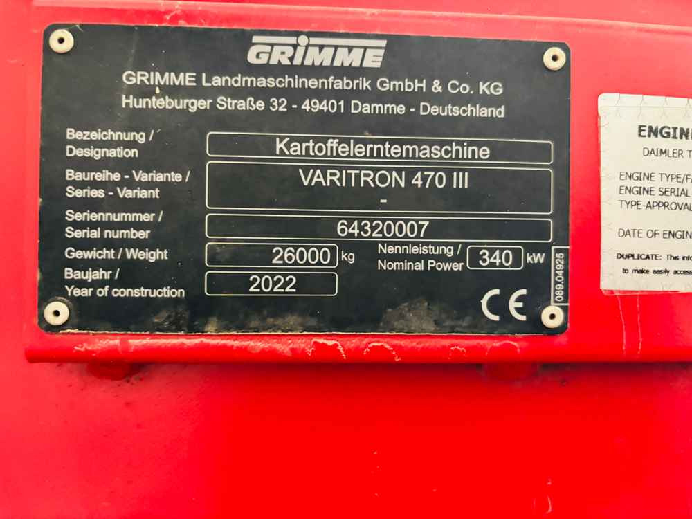 Grimme VARITRON 470 GEN III - Matériel de récolte: photos 5 Grimme VARITRON 470 GEN III - Matériel de récolte: photos 5