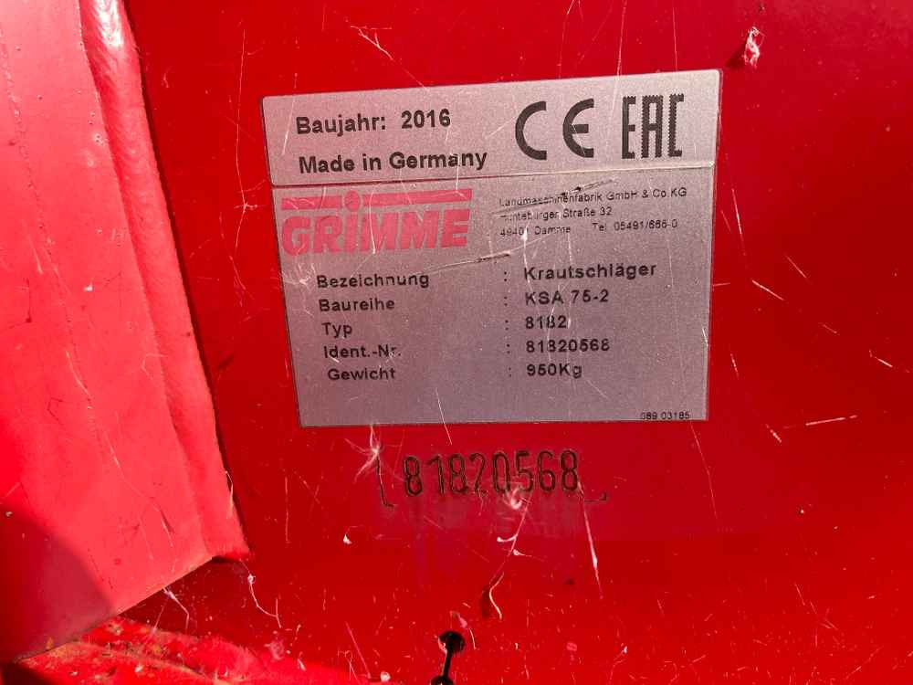 Grimme KSA 75-2 - Matériel de récolte: photos 2 Grimme KSA 75-2 - Matériel de récolte: photos 2