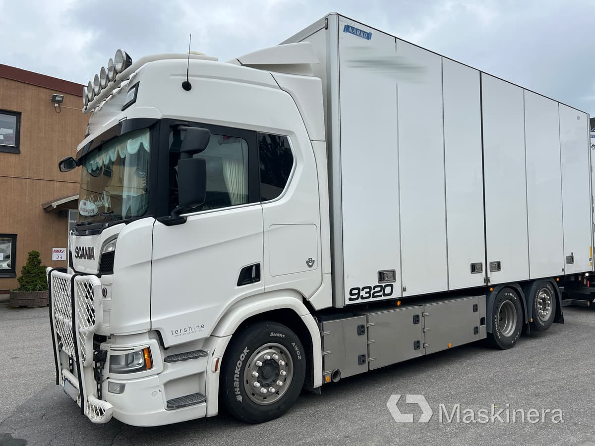 Fjärrbil Scania R580 med öppningsbar sida - Camion fourgon: photos 1 Fjärrbil Scania R580 med öppningsbar sida - Camion fourgon: photos 1
