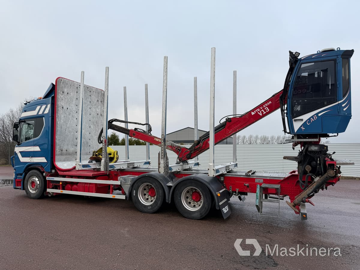 Timmerbil Scania R650B 6X4 - Camion grumier, Camion grue: photos 3 Timmerbil Scania R650B 6X4 - Camion grumier, Camion grue: photos 3