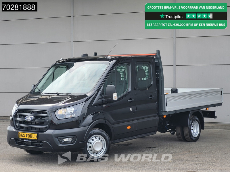 Ford Transit 170pk Automaat Dubbel Cabine 3500kg Trekhaak Open Laadbak Pritsche SYNC4 scherm CarPlay Camera Airco Trekhaak Cruise control - Utilitaire plateau: photos 1 Ford Transit 170pk Automaat Dubbel Cabine 3500kg Trekhaak Open Laadbak Pritsche SYNC4 scherm CarPlay Camera Airco Trekhaak Cruise control - Utilitaire plateau: photos 1