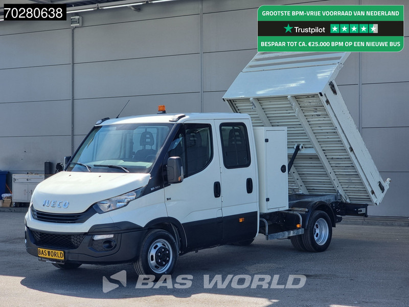 Iveco Daily 35C12 Kipper met Kist Dubbel Cabine Dubbellucht 3,5t Trekhaak Airco Euro6 Tipper Benne Kieper Airco Dubbel cabine Trekhaak - Utilitaire benne: photos 1 Iveco Daily 35C12 Kipper met Kist Dubbel Cabine Dubbellucht 3,5t Trekhaak Airco Euro6 Tipper Benne Kieper Airco Dubbel cabine Trekhaak - Utilitaire benne: photos 1