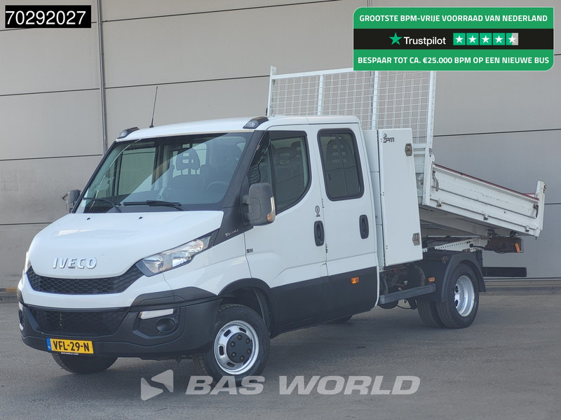 Utilitaire benne Iveco Daily 35C13 Kipper Dubbel Cabine Dubbellucht 3,5t Trekhaak Airco Camera APK 04-2026 Tipper Benne Kieper Airco Trekhaak