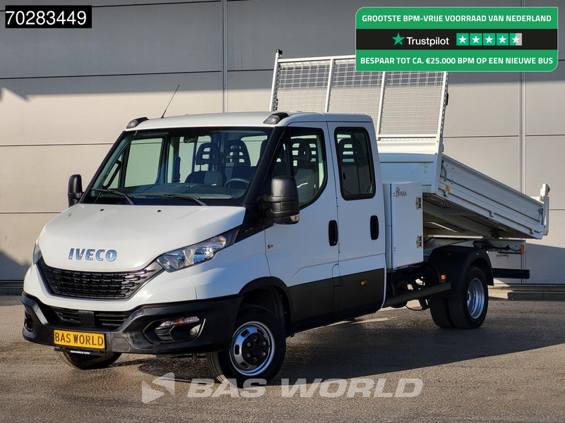 Iveco Daily 35C16 3.0L Kipper Dubbel Cabine met Kist 3,5t trekhaak Dubbellucht Airco Cruise Tipper Benne Kieper 2m3 Airco Trekhaak Cruise co - Utilitaire benne: photos 1 Iveco Daily 35C16 3.0L Kipper Dubbel Cabine met Kist 3,5t trekhaak Dubbellucht Airco Cruise Tipper Benne Kieper 2m3 Airco Trekhaak Cruise co - Utilitaire benne: photos 1