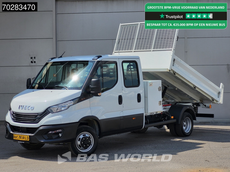 Iveco Daily 35C16 3.0L Kipper met Kist Dubbel Cabine Dubbellucht 3,5t Trekhaak Navi Airco Cruise Camera Euro6 Tipper Benne Kieper 2m3 Airco - Utilitaire benne: photos 1 Iveco Daily 35C16 3.0L Kipper met Kist Dubbel Cabine Dubbellucht 3,5t Trekhaak Navi Airco Cruise Camera Euro6 Tipper Benne Kieper 2m3 Airco - Utilitaire benne: photos 1