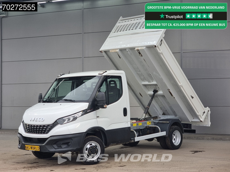 Utilitaire benne Iveco Daily 35C18 3.0L Automaat Kipper Dubbellucht 3.5t Trekhaak LED Airco Cruise Kieper Tipper 2m3 Airco Trekhaak Cruise control
