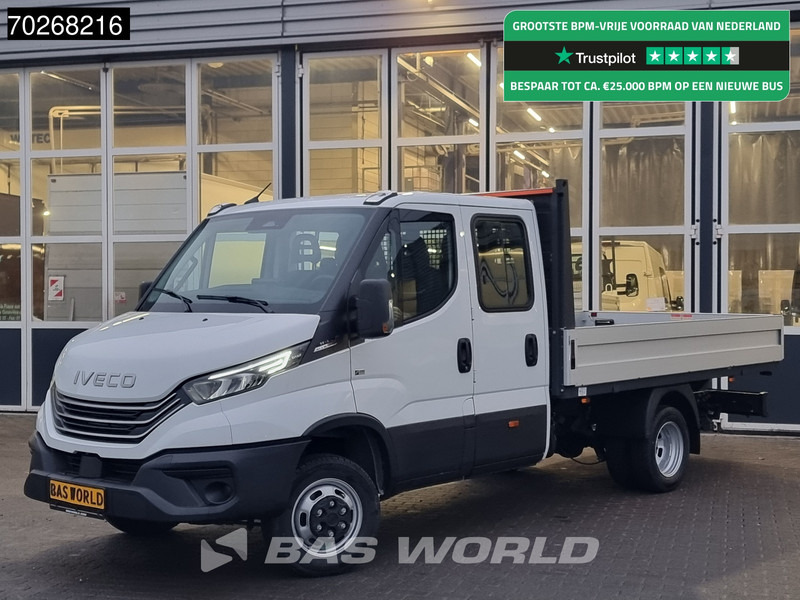 Utilitaire plateau neuf Iveco Daily 35C21 3.0 210PK 2025model Dubbel Cabine Open laadbak 3.5t Trekhaak CarPlay ACC LED Pritsche Pickup Airco Dubbel cabine Trekhaak